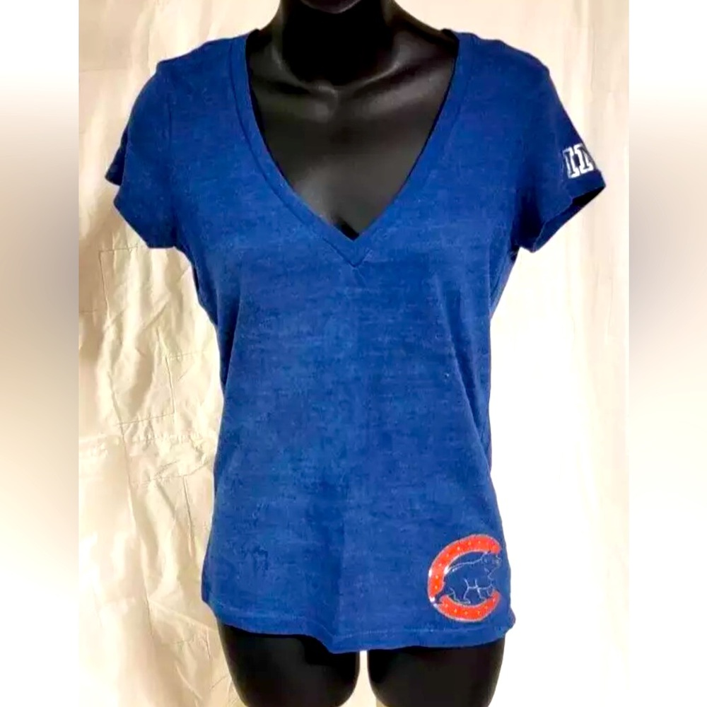 Victoria’s Secret PINK/5th & Ocean MLB Chicago Cubs Rhinestone Top